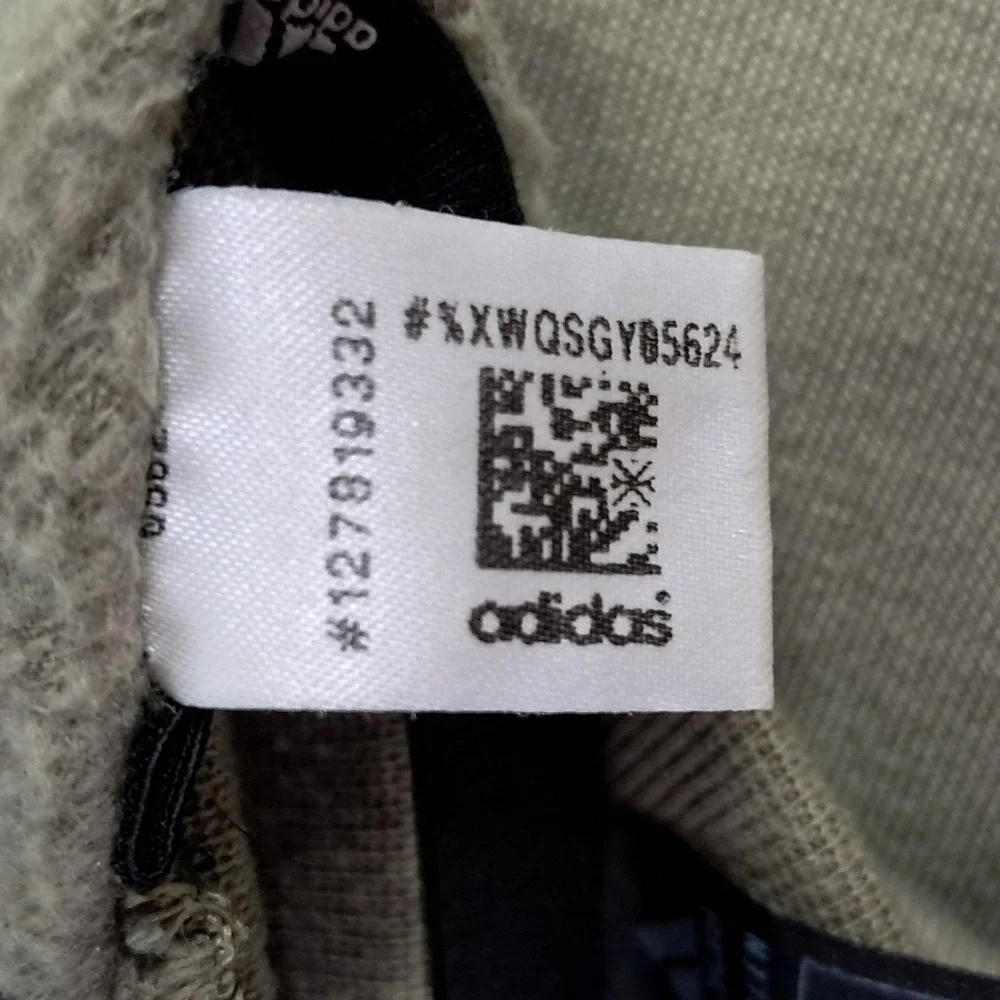 Adidas Primegreen Mens Large Olive‎ Green 3-Stripe Crewneck Sweatshirt Pullover